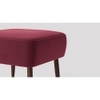 Billie Ottoman Color in Maroon