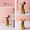 Rustic Iron Side Table in Gold Colour