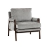 Serenity Boucle Fabric Arm Chair- Grey