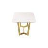 Linden Coffee Table In Stainless Steel Mirror Gold Finish