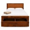 Chesterfield Solid Wood Bed in Natural