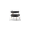 Bonnita Solid Wood Accent Chair in Grey Colour