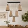 Devansh Solid Wood Electric Wall Light in Brown Colour with Multi Shade Count of 1 Light