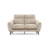 Ronan 2 Seater Fabric Sofa In Beige Colour