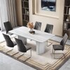 Nova Faux Marble 6 Seater Dining Table With Set Of 6 Ingrid Dining Chairs