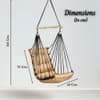 Swingzy Premium Hanging Swing Chair for Kids and Adults Beige