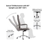 Ettorez Delight Hb Brown Leatherette Office Chair In Brown Colour