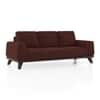 Granada Premium 3 Seater Fabric Sofa in Deep Crimson Velvet Colour