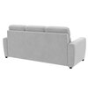 Alvaro Velvet 3 Seater Sofa Grey Color