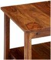 Camden Sheesham Wood Contemporary Square Coffee Table In Natural Teak Finish