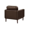 Shlok PU Leather Accent Chair- Brown
