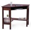 Collins Solid Wood Study Table in Dark Walnut Finish