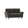 Oxford 2 Seater Fabric Sofa in Smoke Grey Colour