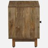 Mario Mango Wood Hand Painted Multicolour 1 Door Small Cabinet In Natural Finish
