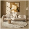 Urbanopulence  Wood 3 Seater With Upholstery Non Storage Sofa In White Colour