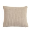 Knitted Purl Stone Cotton Cushion Cover 16X16  Inches