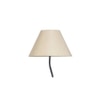 Harper Zig Zag Iron Floor lamp with Cotton Conical off-white shade (Z30)