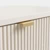 Selin Solid Mango Wood Storage Dressing Table Warm White