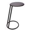 Slanted Nesting Raw Black PC Metal Side Table Large in Black Colour