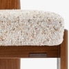 Akar Solid Wood Dining Chair in Beige Colour