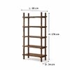 Asa Solid Wood  Bookshelf in Provincial Teak Finish