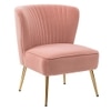 Beato Fabric Accent Chair in Pink Colour