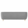 Nero Velvet 3 Seater Sofa in Grey Colour