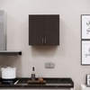 2 Doors Modular Wall Mounted Kitchen Cabinet With Adjustable Shelf In Chiyoda Wange Finish