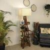Louise Beige Jute Floor Lamp with Beige Jute Base