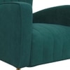 Murrow Fabric Accent Chair in Green Colour