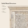 Anokhi Solid Wood Side Table in Rustic White Finish