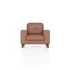 Verona Premium 1 Seater Fabric Sofa in Mocha Mouse Velvet Colour