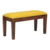 Arbor 4 Seater Dining Set with Cushioned Bench in Yellow Colour