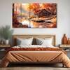 The Castle Decor Nature Art Wall Painting Wooden Framed Digital Painting 27x48 Inch (Style 1)