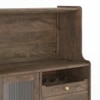 Klint Solid Wood Bar Cabinet (Danish Walnut Finish)