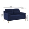 Niwara Velvet 2 Seater  sofa incNavy Blue Color