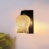 Devansh Solid Wood Electric Wall Light in Brown Colour with Multi Shade Count of 1 Light