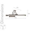 Rosalyn 3 Color LED Adjustable Swivel Picture Light