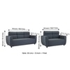 Dayton Pine Wood Contemporary 3+2 Seater Sofa (Anchor Grey Fabric)