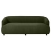 Morgen Boucle Fabric 3 Seater Sofa In Olive Green