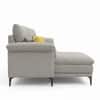Aurora Sectional Sofa with Left Chaise Lounge Light Grey