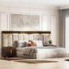 Aurelia Upholstered King Bed With Extended Headboard