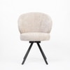 Cotton Vershe Dining Chair with Metal