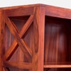 Sheesham Wood Bookshelf In Scratch Resistant Honey Oak Finish