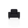 Verona Premium 1 Seater Fabric Sofa in Deep blue velvet Colour