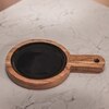 Ireka Home Back in Black Wooden Serving Board – Black Finish