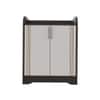 Nextstep 2 Door Metal Floor Cabinet Black