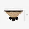 Andaman Camorta Rattan Coffee Table in Brown Colour
