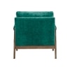 Serenity Boucle Fabric Arm Chair in Green