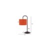 Payton Orange Jute Shade Iron Table Lamp